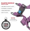 Purple Re Cotton Dog Harness Eco Friendly Alt to Nylon Dog Harness for Medium and Large Dogs L Size 27-35 inch Reflective Dog Harness