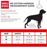 Purple Re Cotton Dog Harness Eco Friendly Alt to Nylon Dog Harness for Medium and Large Dogs L Size 27-35 inch Reflective Dog Harness