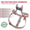 Waterproof Dog Harness Adjustable for Small Dogs Heavy Duty Harness with Durable Metal Clasp Pink Color 16-22 inch S Size)