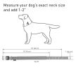 Blue Nylon Reflective Dog Adjustable Dog with Metal Buckle M size 15-18 inch Neck Heavy Duty
