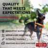 Orange Waterproof Dog Harness Adjustable for Small Dogs Heavy Duty Harness with Durable Metal Clasp S Size 16-22 inch