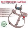 Re Cotton Dog Harness Eco Friendly for Small Dogs Medium Large Dogs Reflective Dog Harness with Adjustable Size for Male Female Dogs Brown Color M Siz