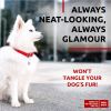 Red Ultra Soft Rolled Leather Dog Collar for Small Dogs 10-13 inch Soft Padded Dog Collars for Male and Female Dog Collar