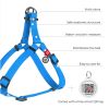 Waterproof Dog Harness Blue Color S Size 16-22 inch Durable Heavy Duty Dog Harness for Small Dogs