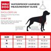 Waterproof Dog Harness Blue Color S Size 16-22 inch Durable Heavy Duty Dog Harness for Small Dogs