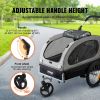 VEVOR Dog Bike Trailer, Supports up to 88 lbs, 2-in-1 Pet Stroller Cart Bicycle Carrier, Easy Folding Cart Frame with Quick Release Wheels.