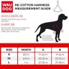 Purple Re Cotton Dog Harness Eco Friendly Dog Harness for Small Dogs S Size Reflective Dog Harness with QR ID Tag