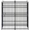 Outdoor Dog Kennel Steel 19.8 ft²