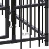 Outdoor Dog Kennel Steel 19.8 ft²