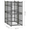 Outdoor Dog Kennel Steel 19.8 ft²