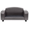 Dog Sofa Gray 31.5"x19.7"x15.7" Faux Leather