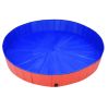 Foldable Dog Swimming Pool Red 78.7"x11.8" PVC