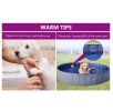Foldable Dog Swimming Pool Red 118.1"x15.7" PVC