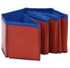 Foldable Dog Swimming Pool Red 31.5"x7.9" PVC