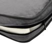 Dog Sofa Gray 31.9"x16.9"x12.2" Plush and Faux Leather