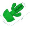 Cactus Shape Dog Toothbrush Stick Puppy Dental Care Brushing Stick Effective Doggy Teeth Cleaning Massager Natural Rubber Bite Resistant Chew Toys