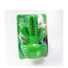 Cactus Shape Dog Toothbrush Stick Puppy Dental Care Brushing Stick Effective Doggy Teeth Cleaning Massager Natural Rubber Bite Resistant Chew Toys