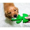 Cactus Shape Dog Toothbrush Stick Puppy Dental Care Brushing Stick Effective Doggy Teeth Cleaning Massager Natural Rubber Bite Resistant Chew Toys