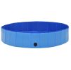 Foldable Dog Swimming Pool Blue 63"x11.8" PVC