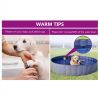 Foldable Dog Swimming Pool Blue 63"x11.8" PVC