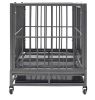 Dog Cage with Wheels Steel 40.2"x28.3"x33.5"
