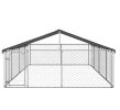 Outdoor Dog Kennel with Roof 236.2"x118.1"x59.1"