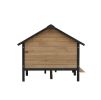 Outdoor Large Wooden Cabin House Style Wooden Dog Kennel with Porch