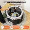 VEVOR Foldable Pet Playpen, 36 inch Portable Dog Playpen, Crate Kennel for Puppy, Dog, Cat, Premium Waterproof 600D Oxford Cloth, Removable Zipper.