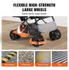 VEVOR Pet Stroller, 4 Wheels Dog Stroller Rotate with Brakes, 44lbs Weight Capacity, Puppy Stroller with Reversible Handlebar.