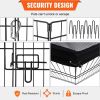 VEVOR Dog Playpen, 8 Panels Foldable Metal Dog Exercise Pen with Top Cover, 24" H Pet Fence Puppy Crate Kennel with Ground Stakes, Indoor Outdoor Pen.