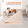 VEVOR Dog Ramp, Folding Pet Ramp for Bed, Adjustable Dog Ramp for Small, Large, Old Dogs & Cats, Wooden Pet Ramp with 41.3" Long Ramp.