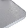 46" Folding Dog Pet Grooming Table Stainless Steel Frame Rubber Mat on Board with Adjustable Arm and Clamps pet dog Cat Grooming Table (SILVER-GRAY CO