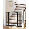 39.6' Dog Gate for Stairs & Doorways, 30" Tall Baby Gate Pressure Mount Pet Gates, Easy Step Auto Close Both Sides Walk Thru