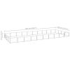 Dog Kennel Silver 430.6 ftÂ² Steel