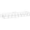 Dog Kennel Silver 172.2 ftÂ² Steel