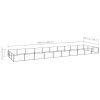 Dog Kennel Black 322.9 ftÂ² Steel