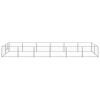 Dog Kennel Silver 129.2 ftÂ² Steel