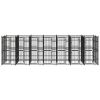 Outdoor Dog Kennel Steel 138.9 ftÂ²