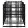Outdoor Dog Kennel Steel 99.2 ftÂ²
