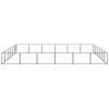 Dog Kennel Black 387.5 ftÂ² Steel