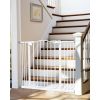 39.6' Dog Gate for Stairs & Doorways, 30" Tall Baby Gate Pressure Mount Pet Gates, Easy Step Auto Close Both Sides Walk Thru
