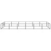 Dog Kennel Black 129.2 ftÂ² Steel