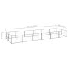Dog Kennel Silver 129.2 ftÂ² Steel