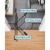 39.6' Dog Gate for Stairs & Doorways, 30" Tall Baby Gate Pressure Mount Pet Gates, Easy Step Auto Close Both Sides Walk Thru
