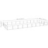 Dog Kennel Silver 387.5 ftÂ² Steel