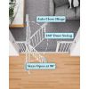 39.6' Dog Gate for Stairs & Doorways, 30" Tall Baby Gate Pressure Mount Pet Gates, Easy Step Auto Close Both Sides Walk Thru