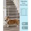 39.6' Dog Gate for Stairs & Doorways, 30" Tall Baby Gate Pressure Mount Pet Gates, Easy Step Auto Close Both Sides Walk Thru