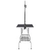 Adjustable Dog Grooming Table with 2 Loops and Basket